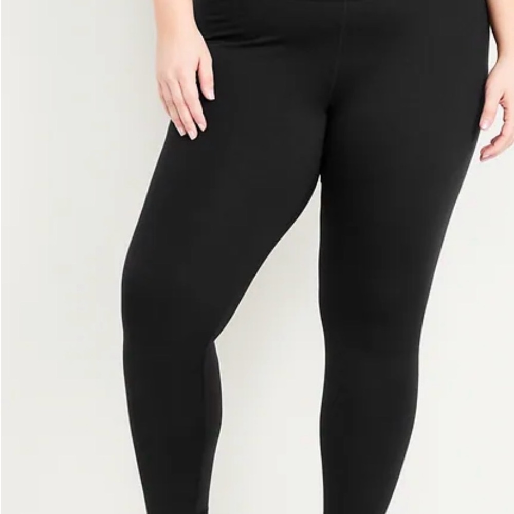Old Navy 3X Cloudcomfy Extra high-rise Black Crop Leggings